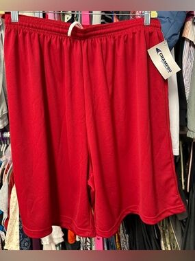 Champro men’s size 3X solid red athletic shorts new